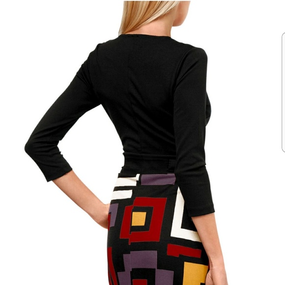 Miusol Dresses & Skirts - MIUSOL Black/geometric print dress